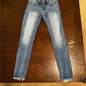 BKE Distressed Blue Skinny Jeans